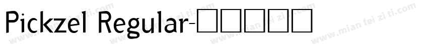 Pickzel Regular字体转换